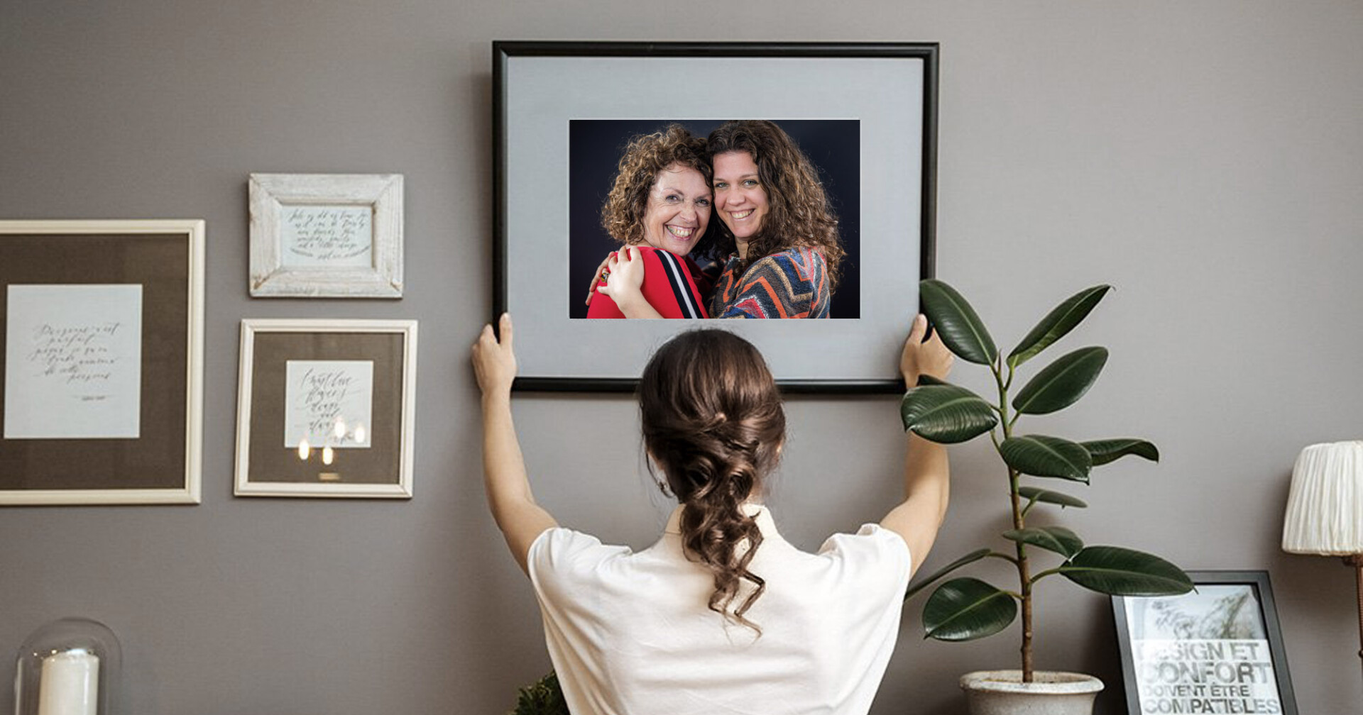 Portret an huis lijst